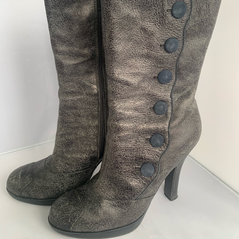 Sam Edelman Boots.  Size 8.5 Distressed  Black